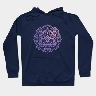 Polynesian style tattoo mandala purple Hoodie